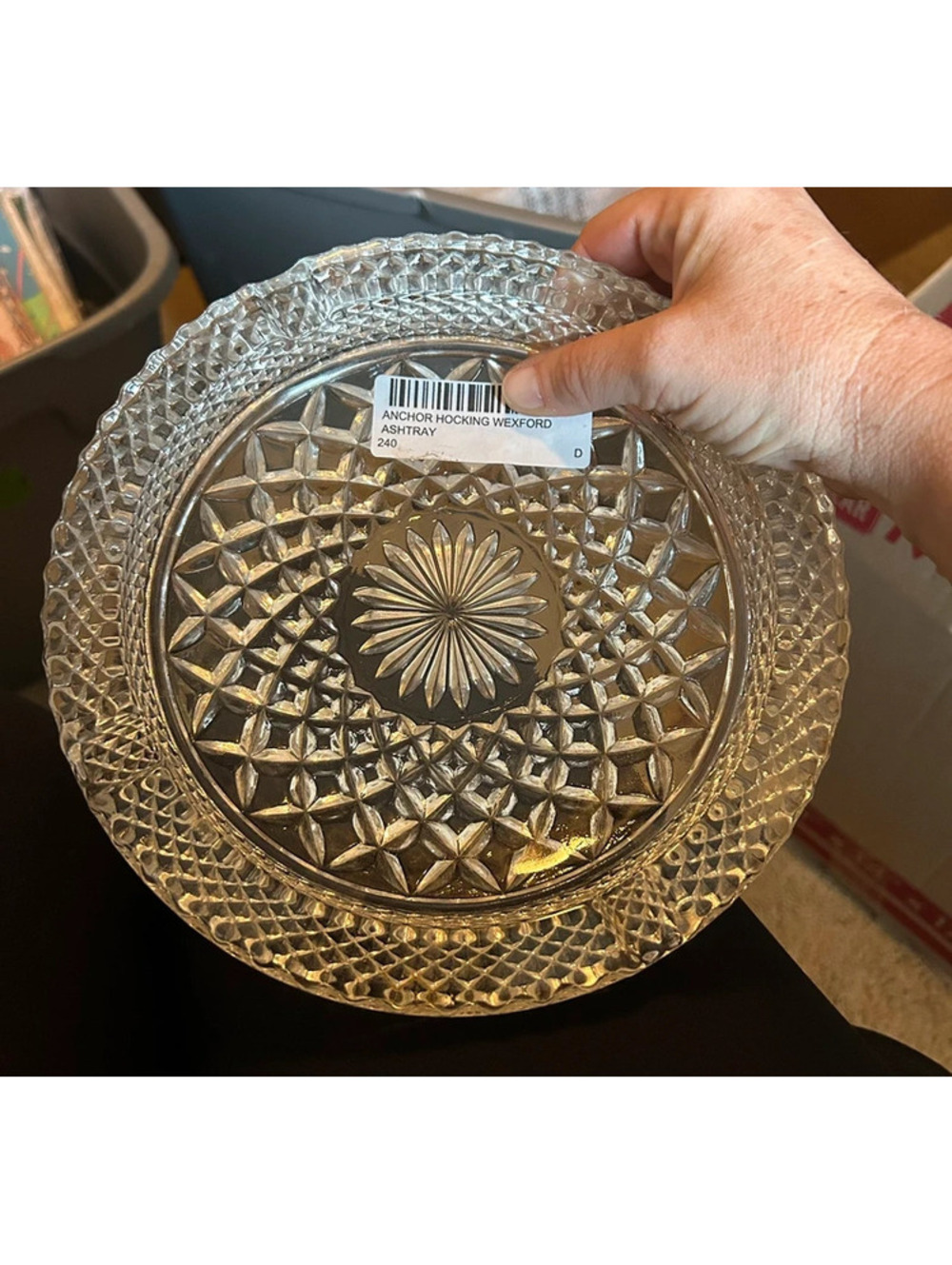 Vintage heavy ash tray